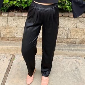 Silky black pants